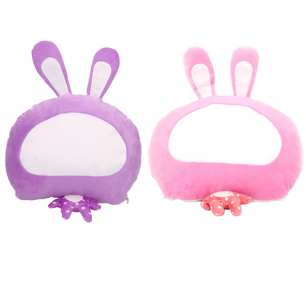 10Pcs Sublimation Blank Pillow Case Rabbit Shape Cushion Cover DIY Printed Gift