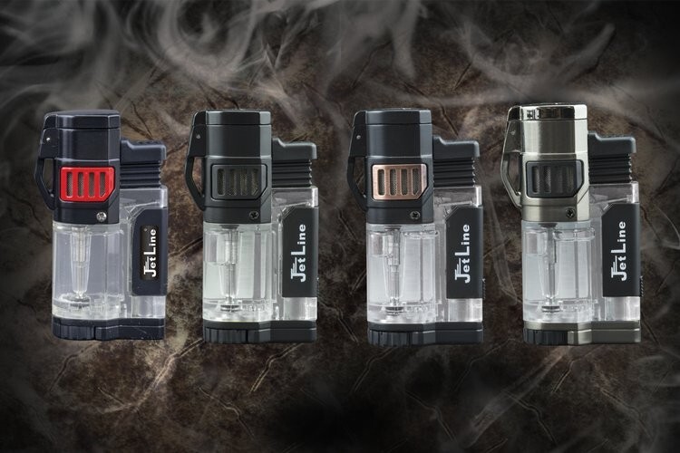 Jetline Diego Triple Flame Lighter (4PC Color Bundle)