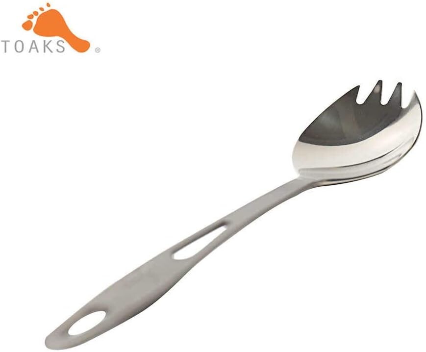 Titanium Spork Silver Dishes and Utensils Flatware New