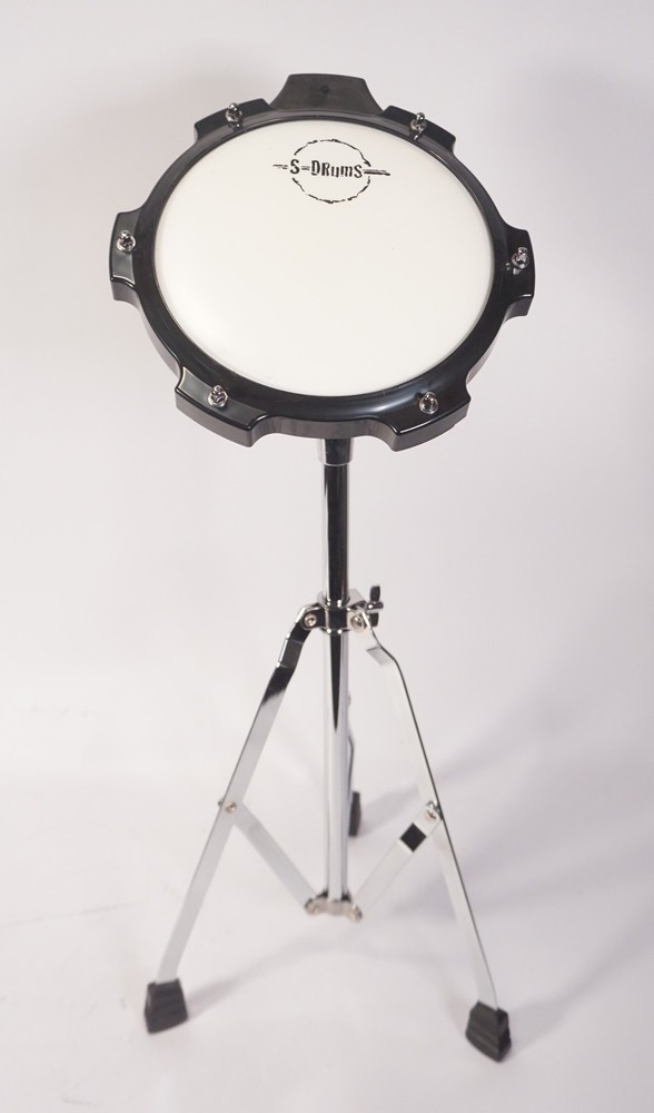S-Drums Drum Percussion Practice Pad With Stand Practice Pad