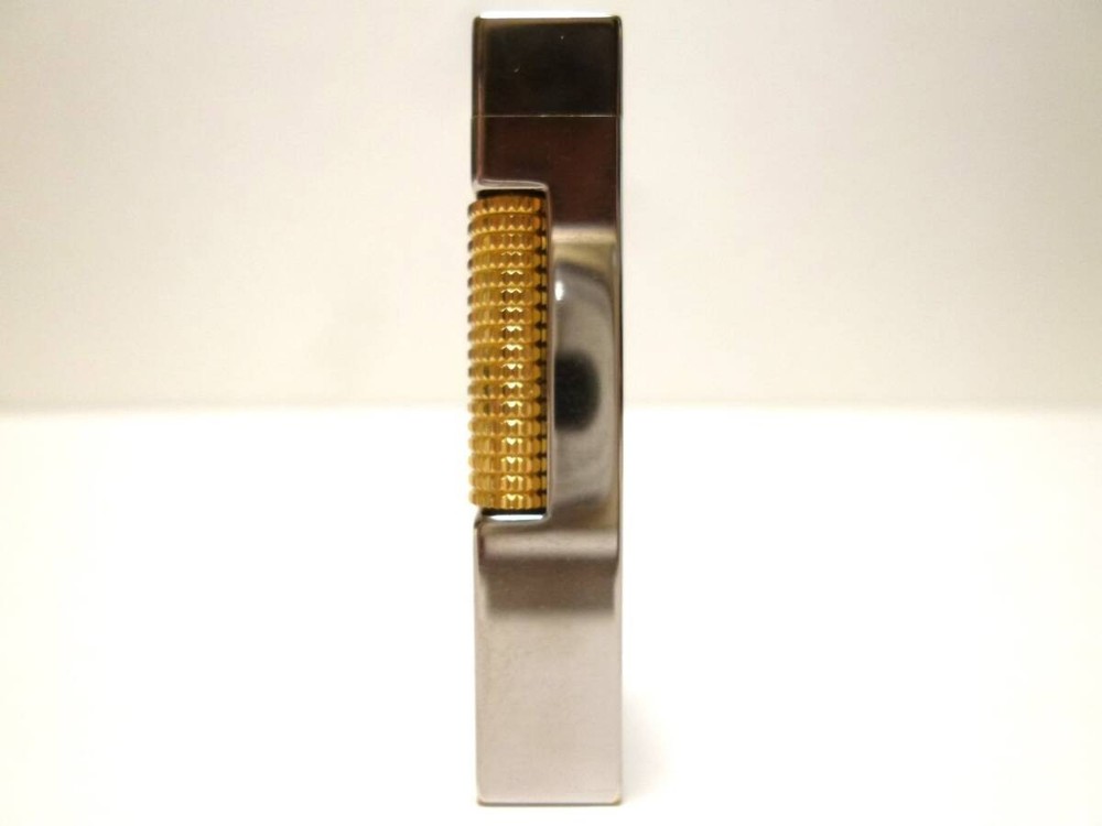 Overhauled Dunhill Rollagas lighter Silver Gold with box