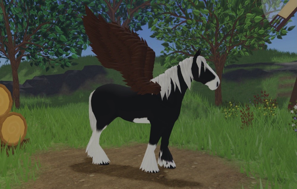Huge Pegasus Wings (Half) (Dark Brown)