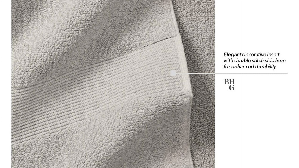 Soft Solid 6 Piece Towel Set Gray Shadow W Luxurious & Absorbent New