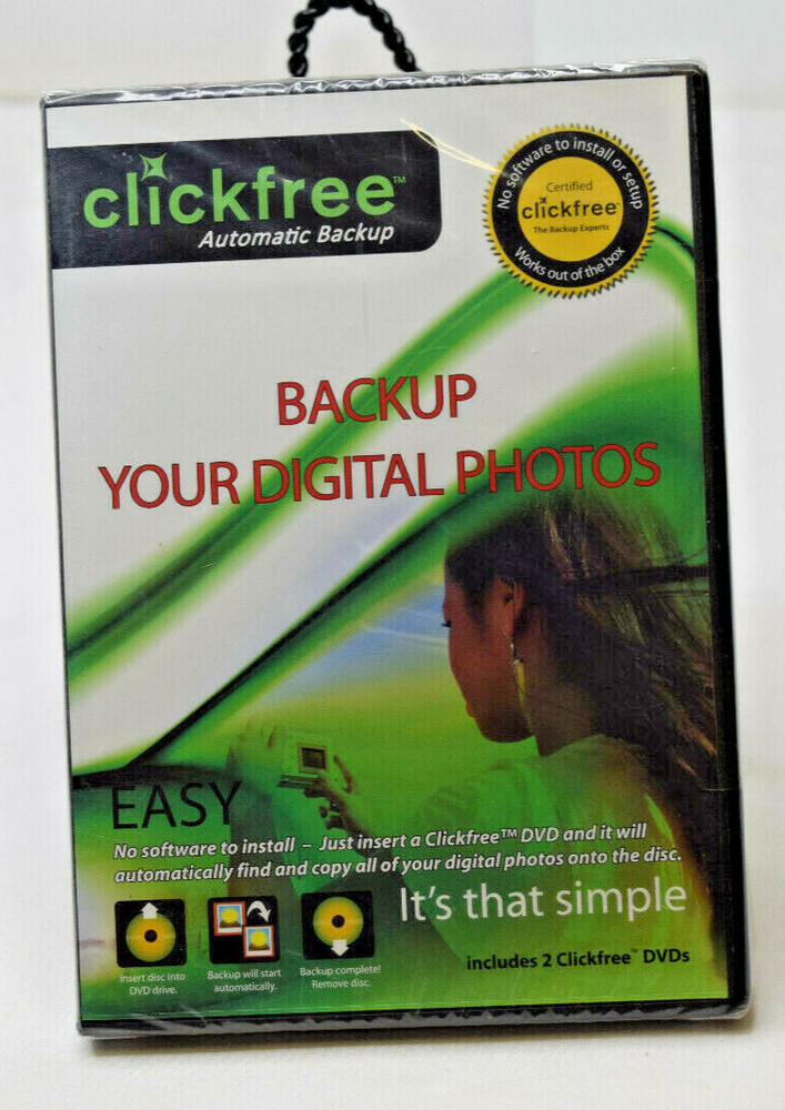 ClickFree Automatic Digital Photo Back-Up For Windows XP, Windows VISTA, & 2000