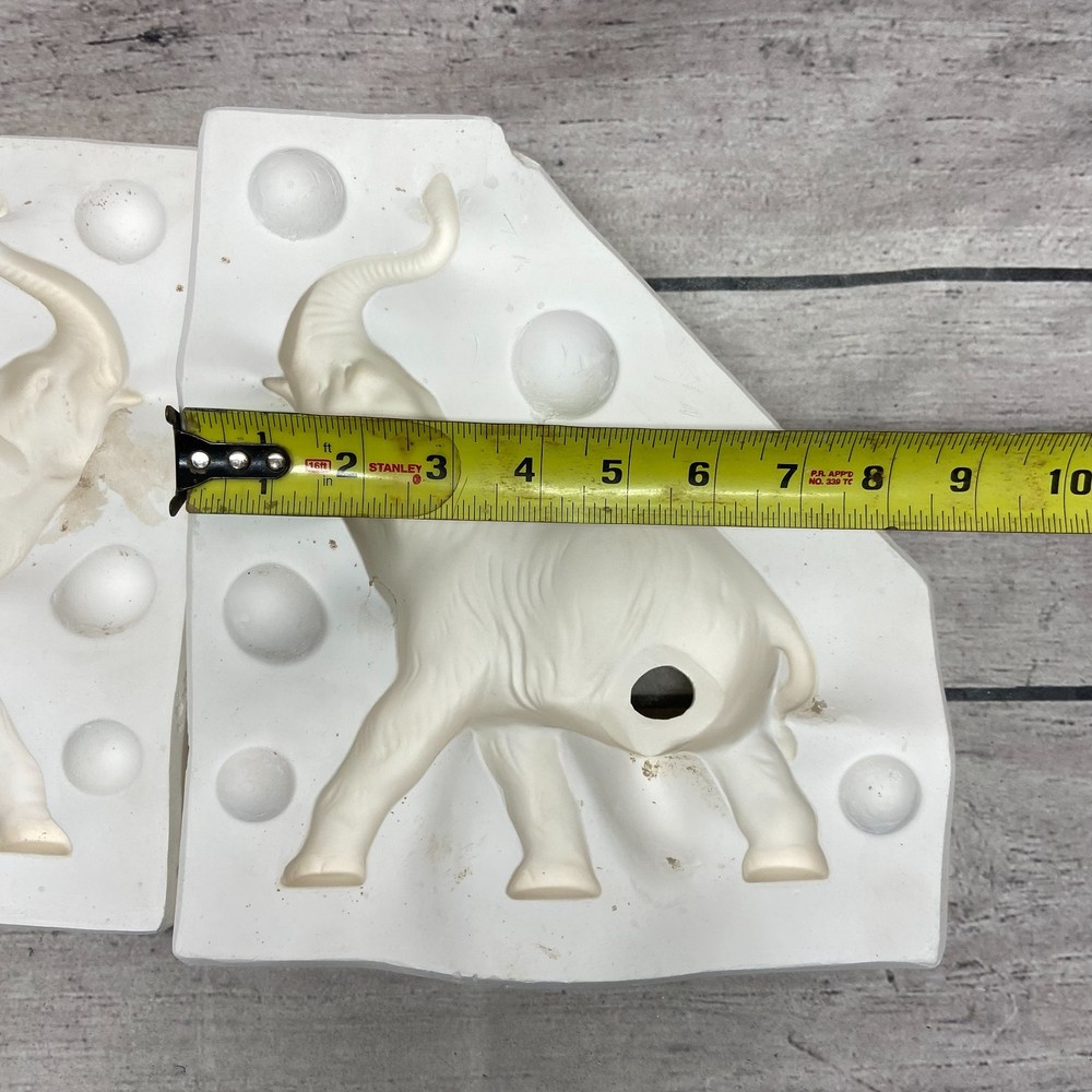 Unbranded Ceramic Casting Mold Elephant Figure