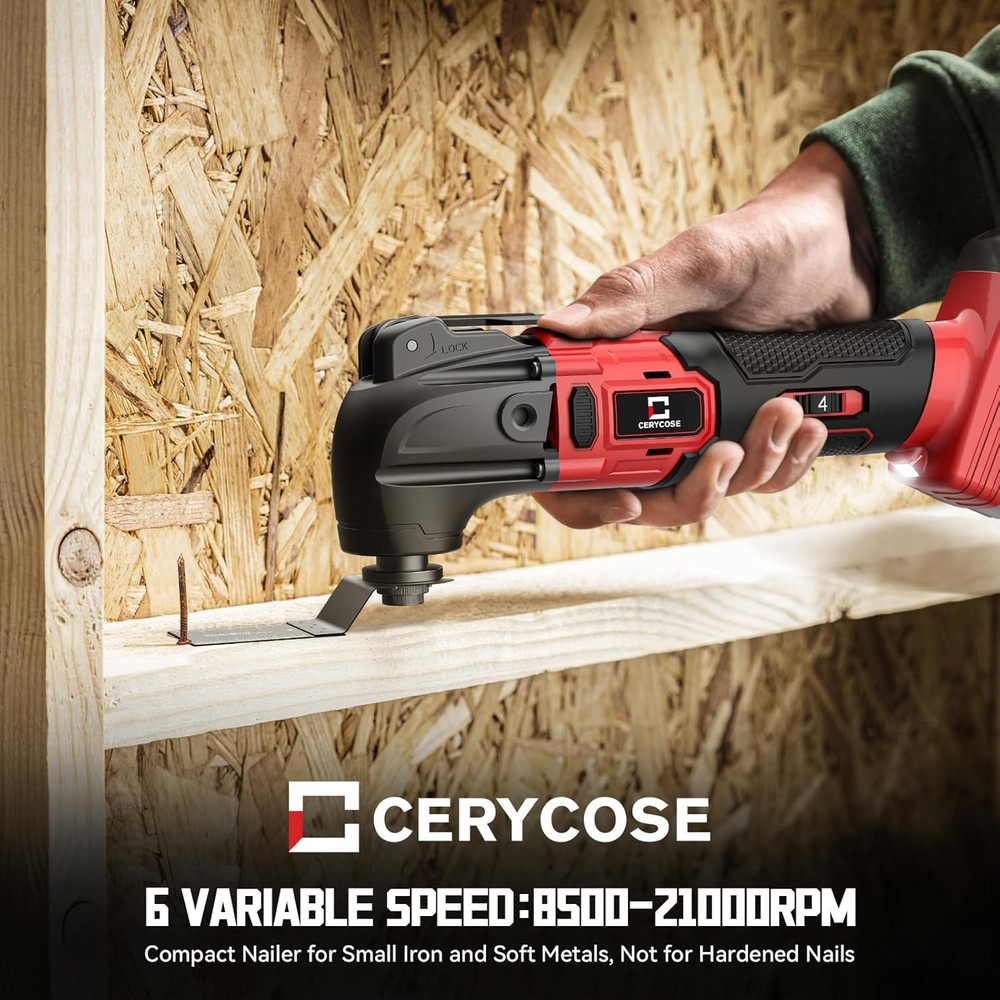 Cordless Oscillating Tool Compatible with Milwaukee 18V For Battery