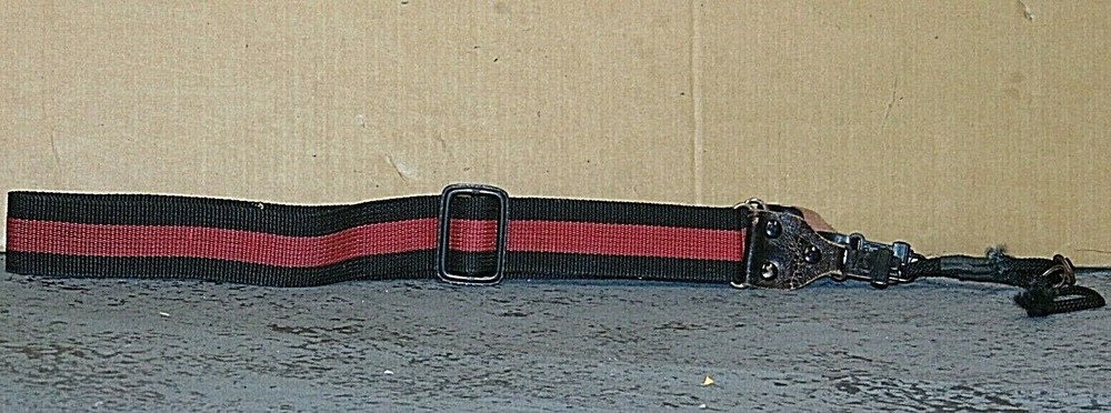 Contemporary Black with Red Stripe Camera Strap A4515