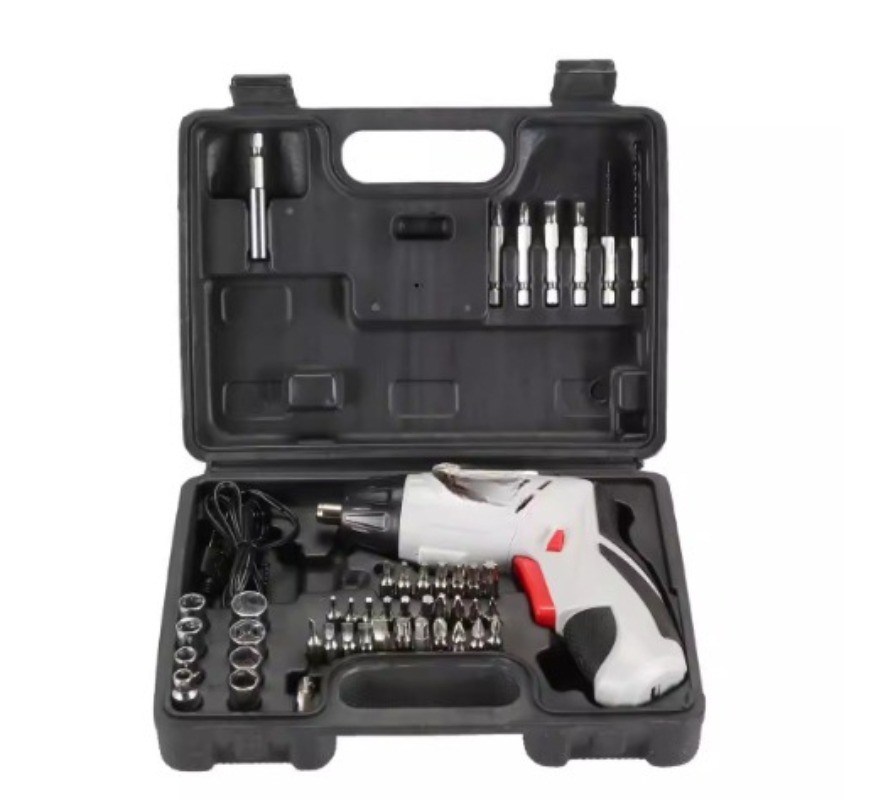 4.2V Cordless Screwdriver, 45-Piece Set, Multi-Function Cordless Drill