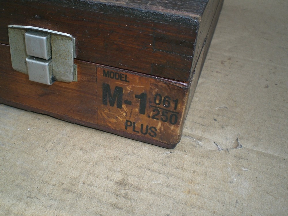 Meyer M-1 Plus Pin gage set .061 - .251 incomplete