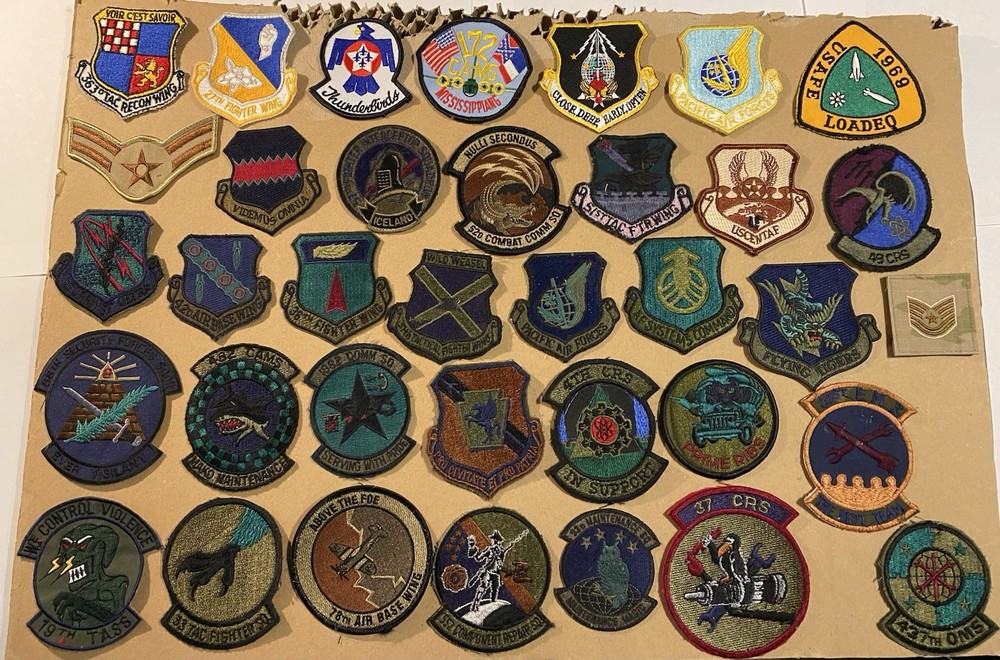 36 U.S. Air Force patches