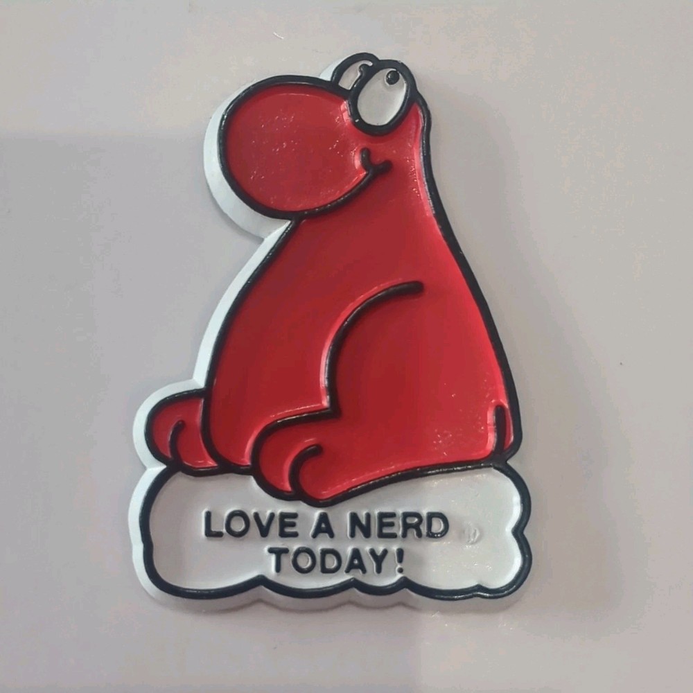 VINTAGE Nerds Candy Rubber Fridge Magnet Love a Nerd Today.