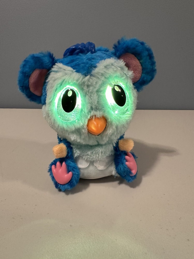 Hatchimals Interactive Hatchibabies Blue Owl 6 Tested Working Large Sparkle Eyes