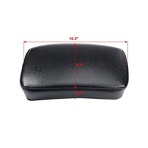 Motorcycle Seat Rectangular Passenger Pad Seat 6 Suction Cup for Motorcycle