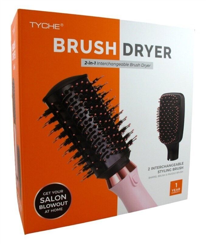 BL Tyche Brush Dryer 2-In-1 Interchangeable Pink