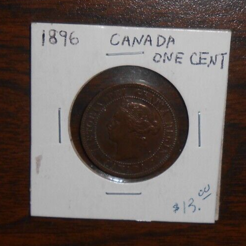 1896 CANADA LARGE ONE CENT VICTORIA COIN