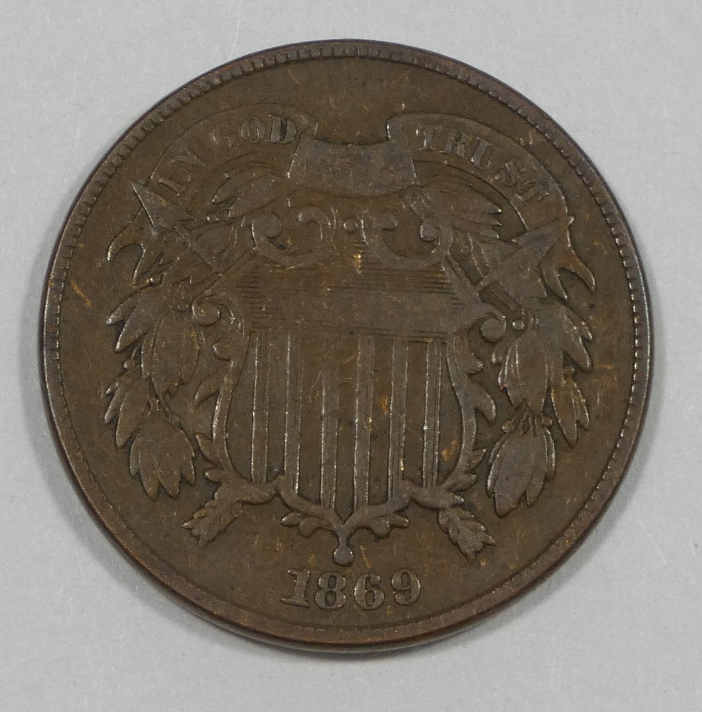 1869 Two-Cent Piece FINE 2-Cents