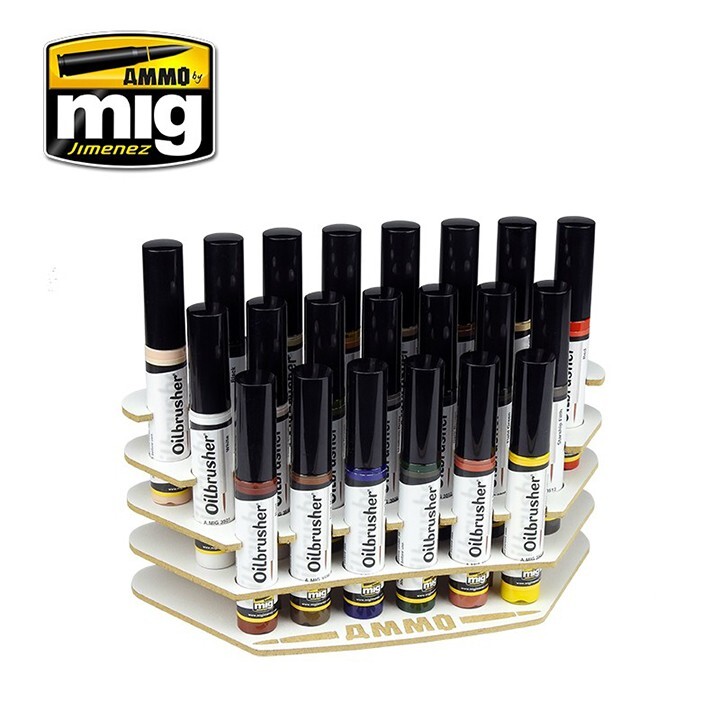 Mig Ammo #8020 OILBRUSHER ORGANIZER- Not included paints