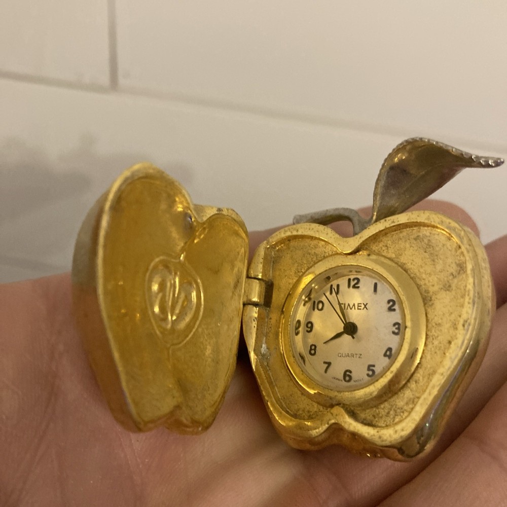 Timex Gold Apple Clock