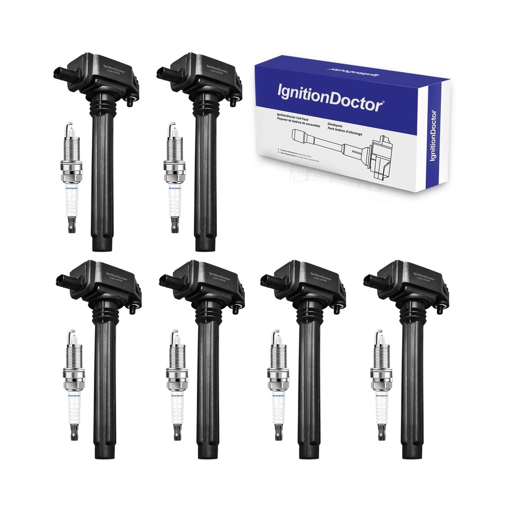 Set of 6 Iridium Spark Plug Ignition Coil Compatible with Avenger G... Fast Ship