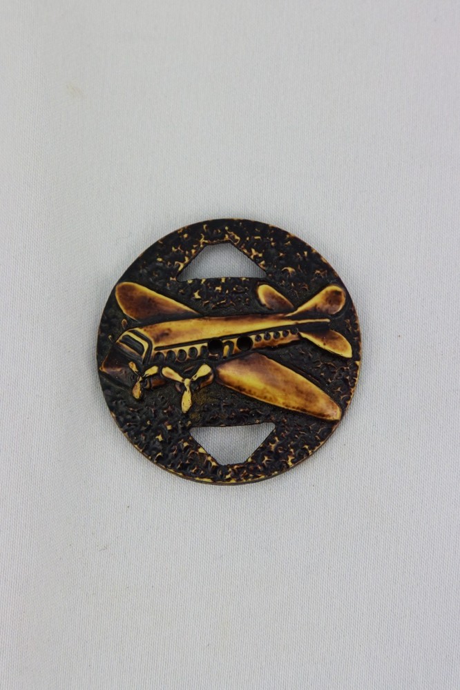 Celluloid Button, Vintage Aircraft