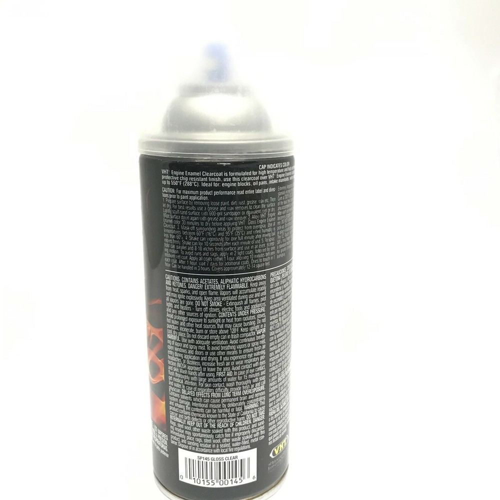 VHT SP145(2) High Temperature Engine Enamel 11oz-Gloss Clear-Racing Engine Paint