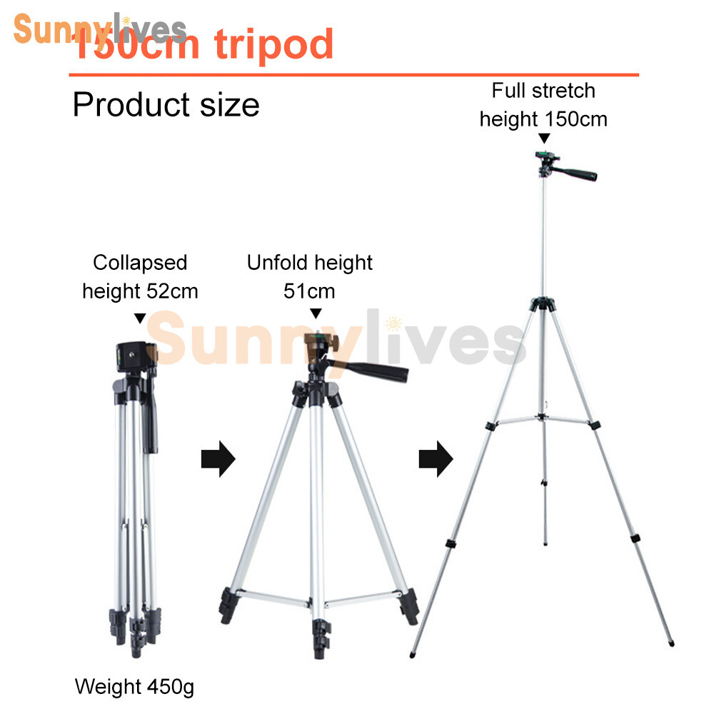 Multi function Travel Camera Tripod 110cm/150cm Adjustable Laser Level Tripod