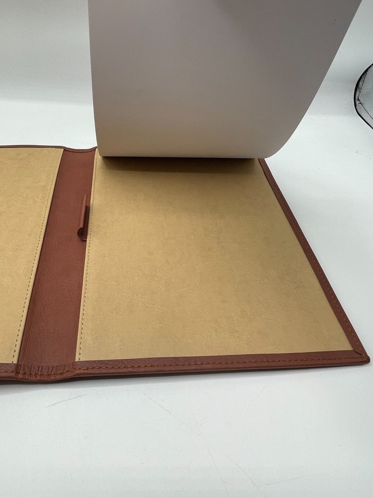 Castelli Leather Notebook Holder Shanley Invitational Embossed Italy Clover