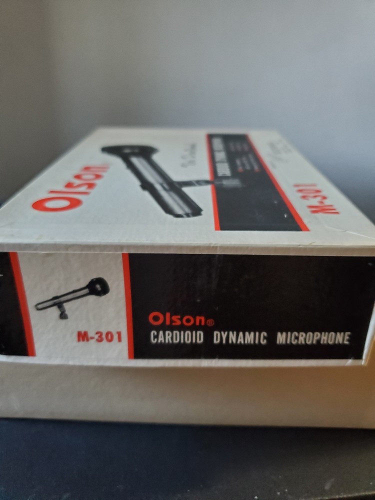 OLSON M-301 DUAL CARDIOID DYNAMIC MICROPHONE * NEW ~ Untested