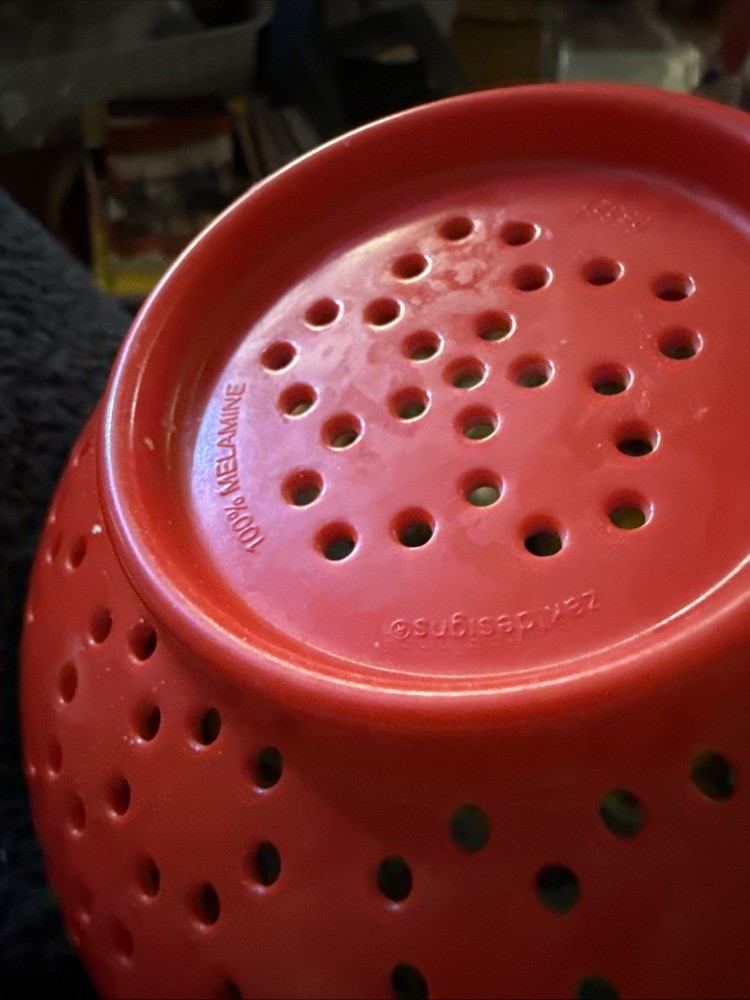 CULINARY ELEMENTS RED COLANDER 100% MELAMINE
