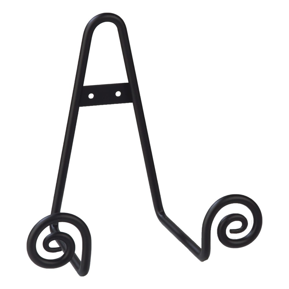 Decorative Scroll Rack Large Black Display 4.5 Inch Depth Wall Table Easel