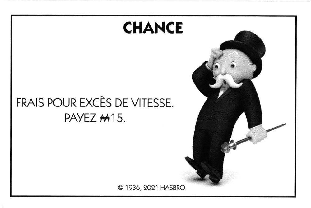 Carte Monopoly Chance