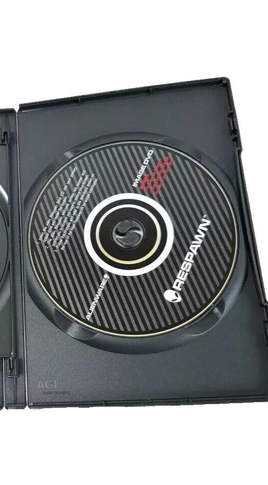 Alienware Respawn Windows XP Boot Image Factory Reset Software on CD/DVD