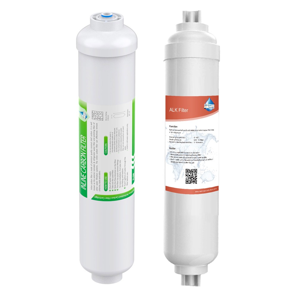 Alkaline Water Filter T33 Inline Post Carbon Filter for 5 / 6th Stage RO System