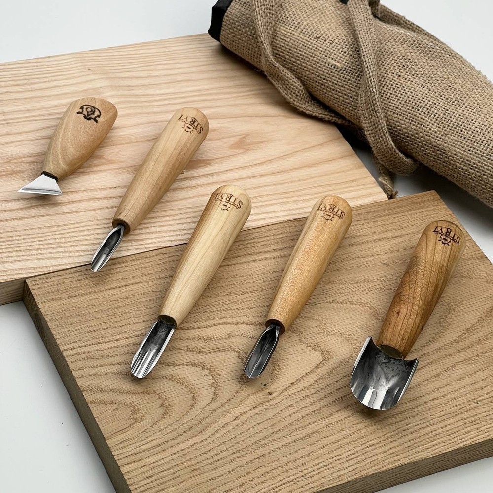 Wood carving kit for starter, Craft tools for schools