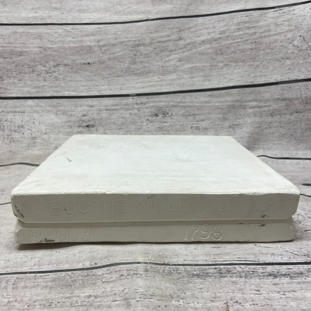 2003 Boothe Mold Ceramic Casting Mold Round Trivet Wine Caddy #1798