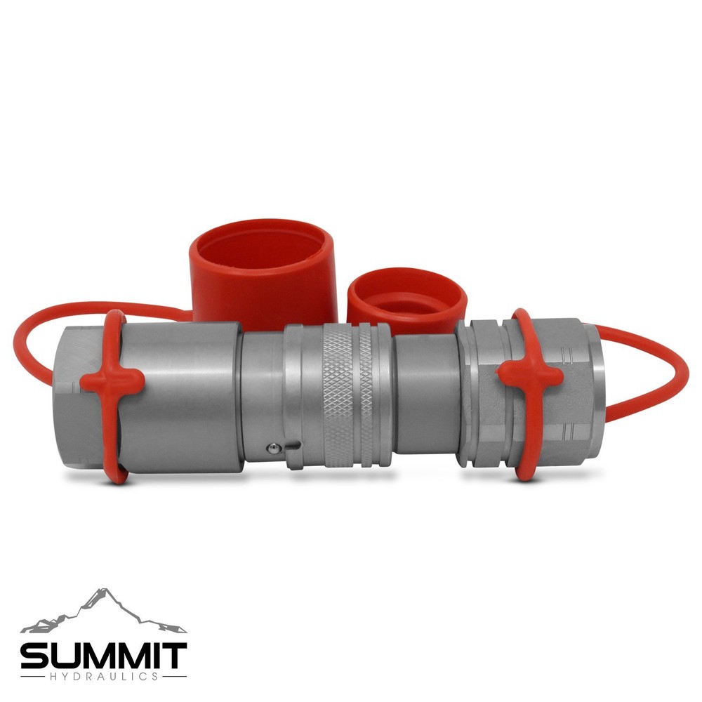 3/4" SAE Flat Face Hydraulic Quick Connect Coupler Coupling Skid Steer 2 Sets