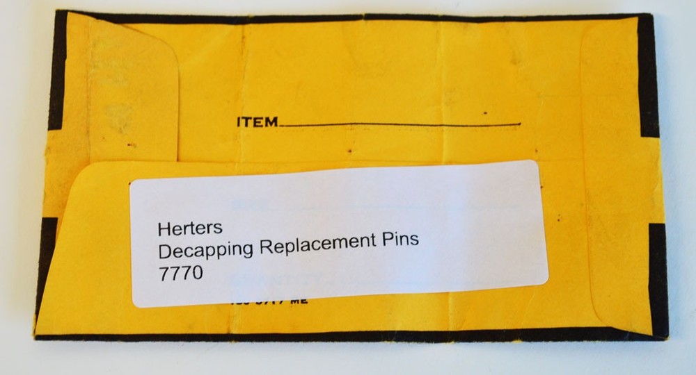 3 Herter's Decapping Replacement Pins (7770)