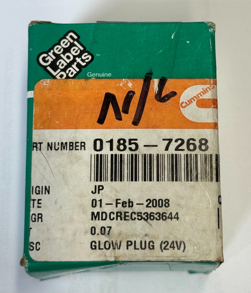 Cummins #185-7268 24v Glow Plug