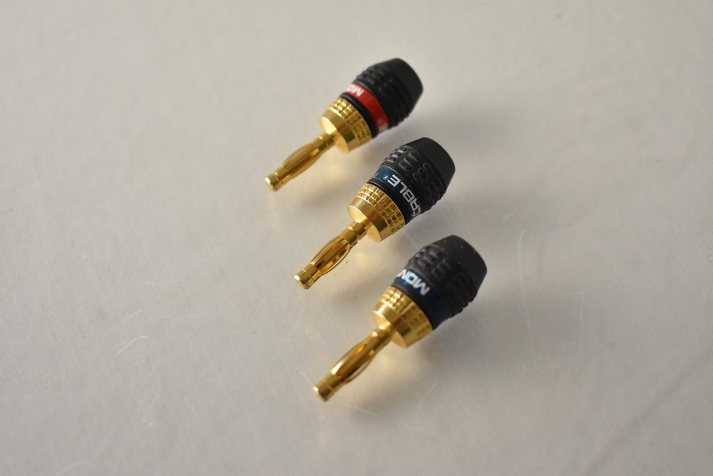 Single Monster Quick Lock Gold Banana Connector Replacement -READ-