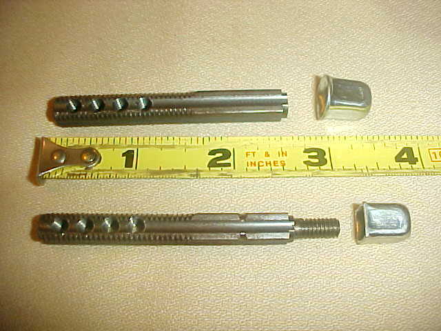 (2) N.O.S. 5" Threaded Jointed Doorknob Spindles