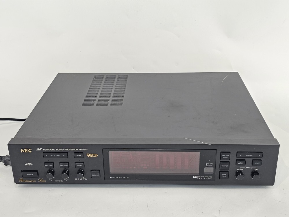 Vintage NEC Surround Sound Processor  PLD-910 high end processor  great sound