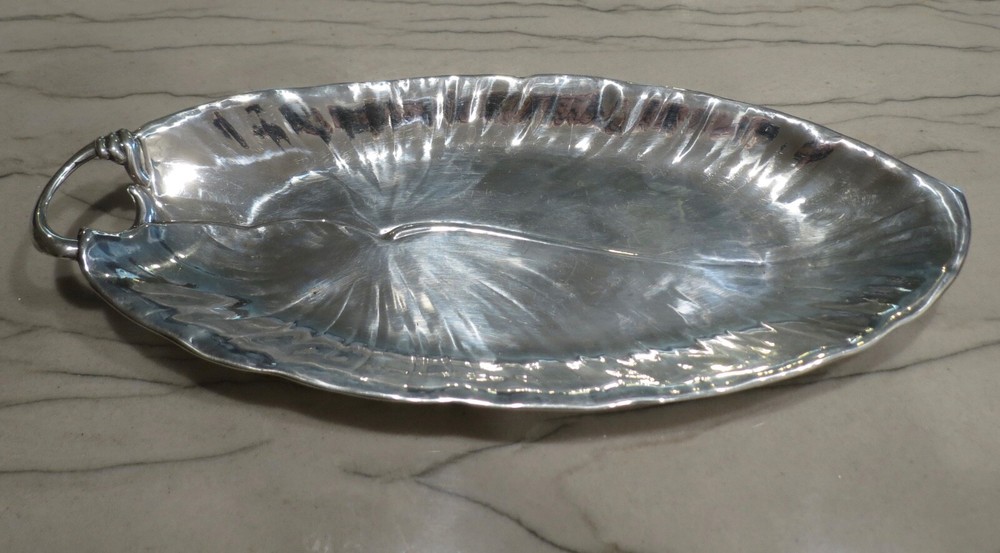 Sterling Silver Black Star & Gorham Leaf Dish design 304 grams