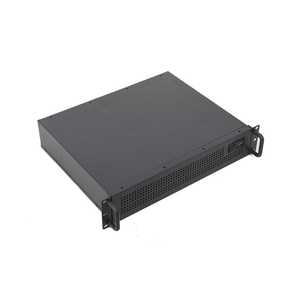 19" rack server housing 2U 2U black - only 38cm deep