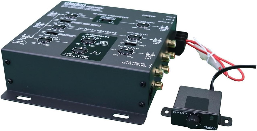 Mobile Electronics Mcd360 3 Way 6 Channel Electronic Crossover with Subwoofer Co