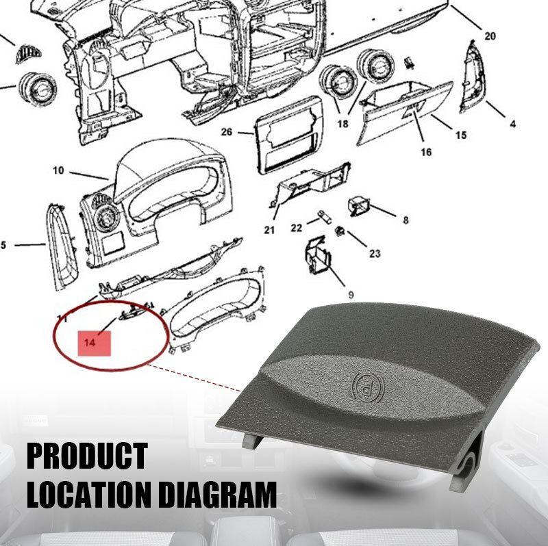 Parking Brake Release Handle Replace For Dodge Dakota 2005-2007 Durango 2006-07