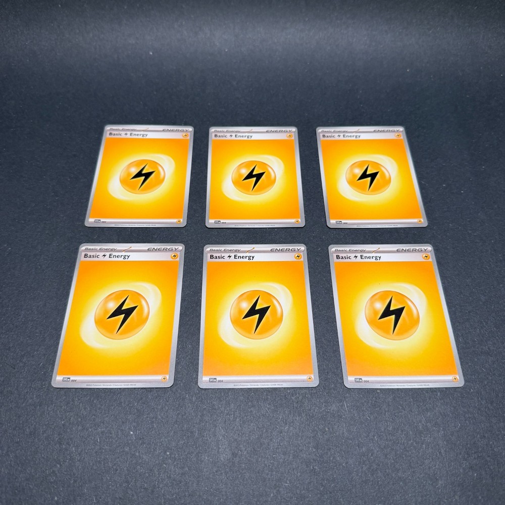 Pokémon TCG Basic Lightning Energy 2023 (SVI) Lot Of 6