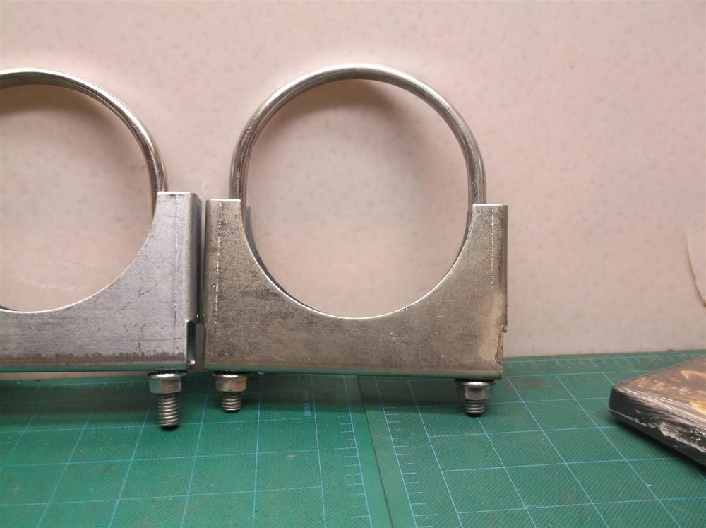 set of 2 4" exhast pipe clamps