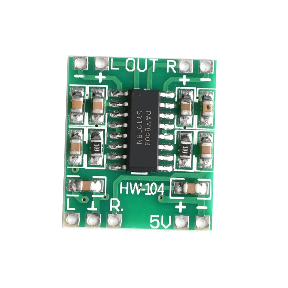 5pcs PAM8403 Mini 2 Channel Stereo 3W Class D Audio Power Amplifier Module Board