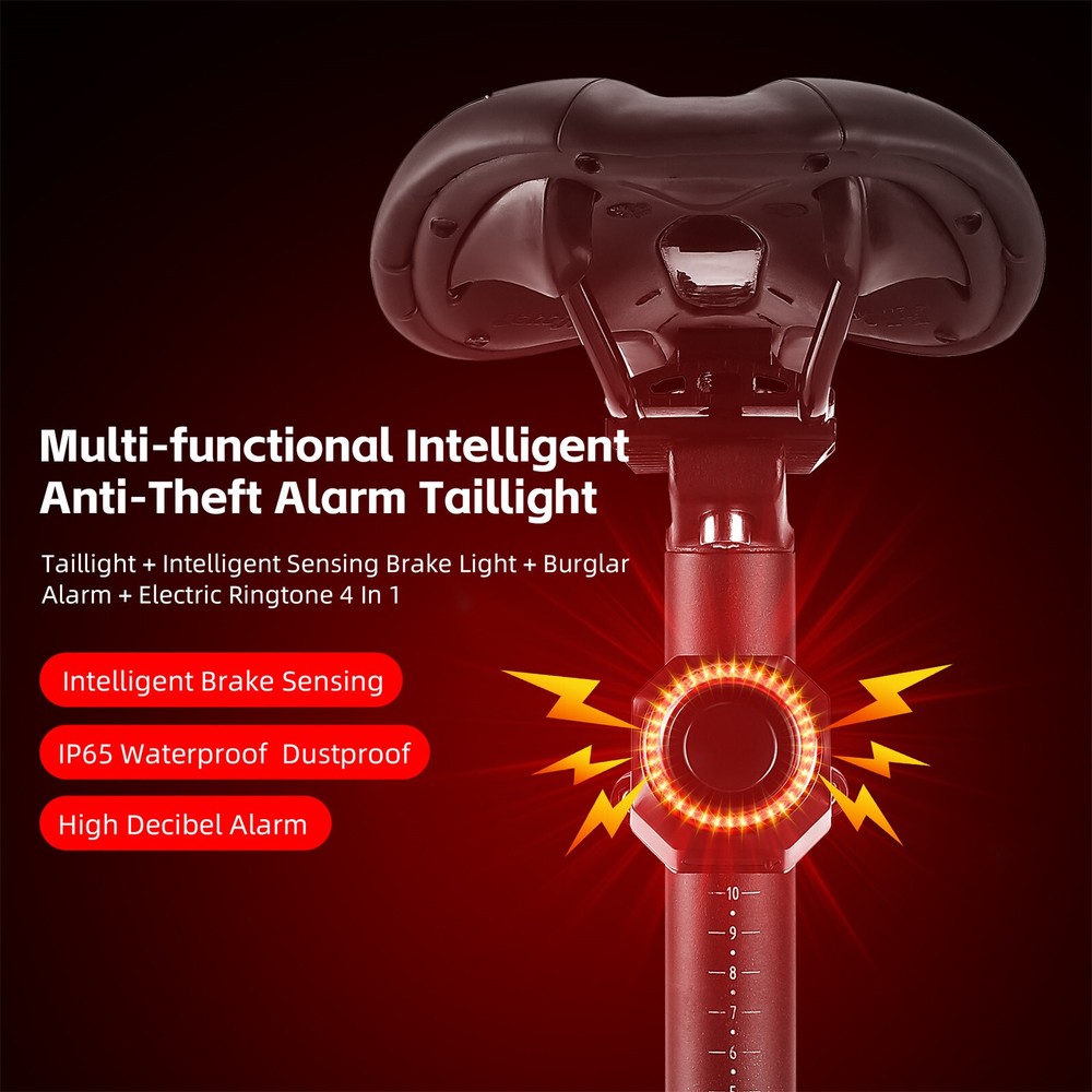 WEST BIKING Bicycle Rear Light back light Waterproof USB Rechargeable LED light