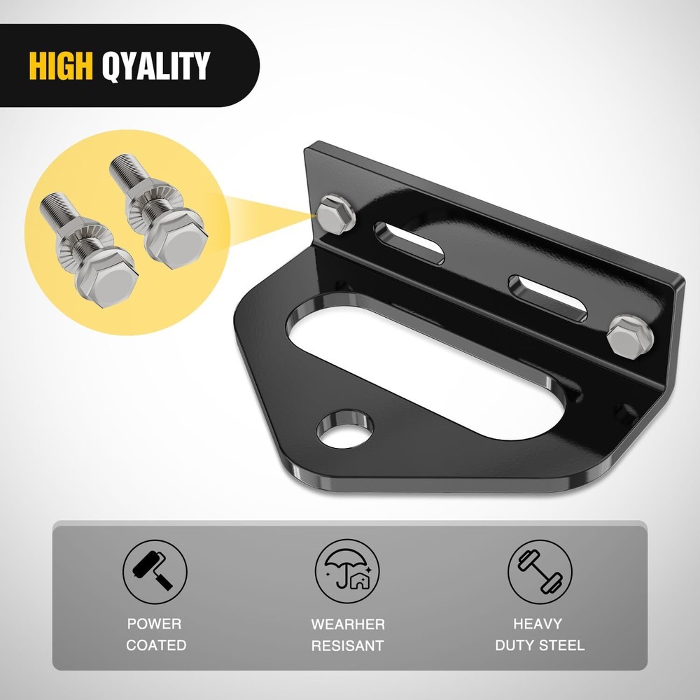 Nilight Universal Heavy Duty Zero Turn Mower Trailer Hitch Kit Red & Black